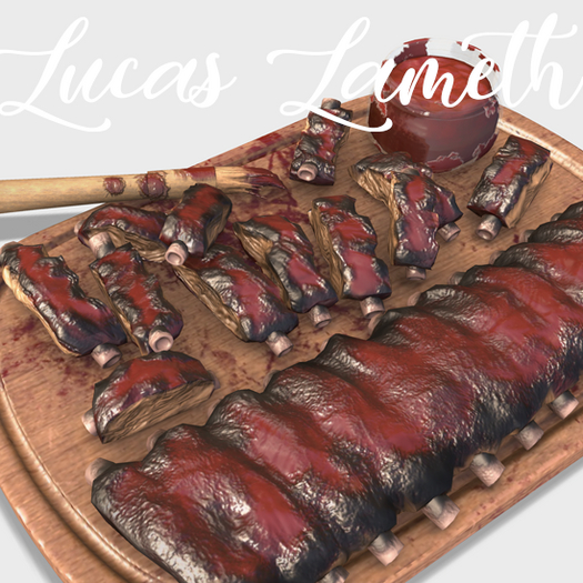 Second Life Marketplace - [Lucas Lameth] BBQ Baby Back Ribs